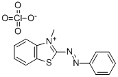 3-Methyl-2-(phenylazo)benzothiazoliumperchlorate Struktur