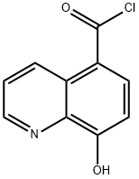 5-Quinolinecarbonyl chloride, 8-hydroxy- (9CI) Struktur