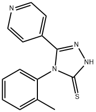 5-PYRIDIN-4-YL-4-O-TOLYL-4H-[1,2,4]TRIAZOLE-3-THIOL Struktur