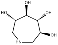 1H-Azepine-3,4,5,6-tetrol, hexahydro-, (3S,4R,5R,6S)- Struktur