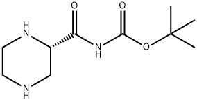 N-BOC-PIERAZINE-2-(S)-CARBOXAMIDE Struktur