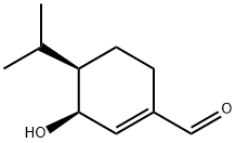 1-Cyclohexene-1-carboxaldehyde,3-hydroxy-4-(1-methylethyl)-,(3S,4R)-(9CI) Struktur