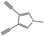 1H-Pyrrole, 3,4-diethynyl-1-methyl- (9CI) Struktur