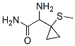 Cyclopropaneacetamide,  -alpha--amino-1-(methylthio)- Struktur