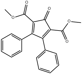 2,5-BIS(METHOXYCARBONYL)-3,4-DIPHENYLCYCLOPENTADIENONE Struktur