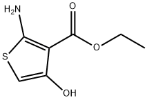 2-Amino-4-hydroxy-3-thiophenecarboxylic acid ethyl ester Struktur