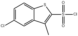 5-氯-3-甲基苯并(B)噻吩-2-磺酰氯 結(jié)構(gòu)式