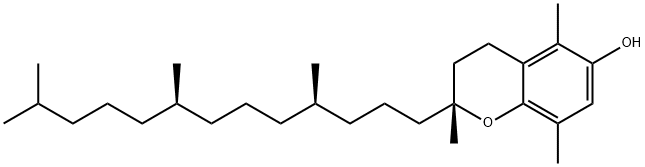 [2R[2R*(4R*,8R*)]]-3,4-dihydro-2,5,8-trimethyl-2-(4,8,12-trimethyltridecyl)-2H-benzopyran-6-ol Struktur