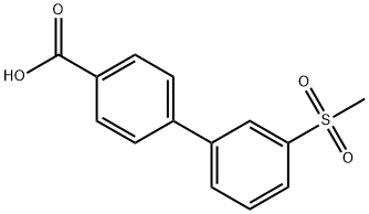 3'-Methanesulfonyl-biphenyl-4-carboxylic acid Struktur