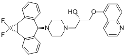 (2R)-1-{4-[(1aR,6r,10bS)-1,1-Difluoro-1,1a,6,10b-tetrahydrodibenzo[a,e]cyclopropa[c]cyclohepten-6-yl]piperazin-1-yl}-3-(quinolin-5-yloxy)propan-2-ol price.