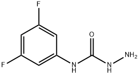 N-(3,5-DIFLUOROPHENYL)HYDRAZINECARBOXAMIDE Struktur