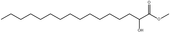 METHYL 2-HYDROXYHEXADECANOATE Struktur