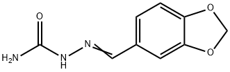 1,3-Benzodioxole-5-carbaldehyde semicarbazone Struktur