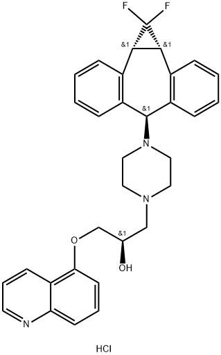 ZOSUQUIDAR TRIHYSROCHLORIDE Struktur