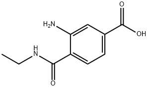 Benzoic acid, 3-amino-4-[(ethylamino)carbonyl]- (9CI) Struktur