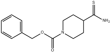 benzyl 4-[amino(thiocarbonyl)]piperidine-1-carboxylate Struktur