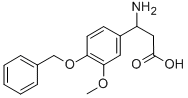 3-AMINO-3-(4-BENZYLOXY-3-METHOXY-PHENYL)-PROPIONIC ACID Struktur