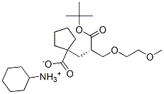 CYCLOHEXYLAMMONIUM 1-[(S)-2-(TERT-BUTOXYCARBONYL)-3-(2-METHOXYETHOXY)PROPYL]CYCLOPENTANECARBOXYLATE Struktur