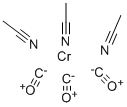 TRIS(ACETONITRILE)CHROMIUM TRICARBONYL Struktur