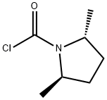 1-Pyrrolidinecarbonyl chloride, 2,5-dimethyl-, (2R,5R)- (9CI) Struktur