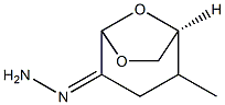 6,8-Dioxabicyclo[3.2.1]octan-4-one,  2-methyl-,  hydrazone,  (1S-exo)-  (9CI) Struktur