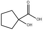 1-Hydroxycyclopentanecarboxylic acid. Struktur