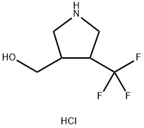 (4-Trifluoromethyl-pyrrolidin-3-yl)-methanol hydrochloride Struktur