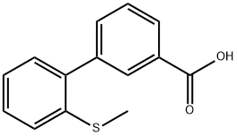 2-(Methylthio)biphenyl-3-carboxylic acid Struktur