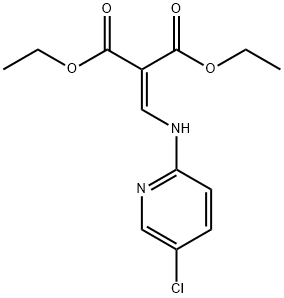 DIETHYL 2-([(5-CHLORO-2-PYRIDINYL)AMINO]METHYLENE)MALONATE Struktur