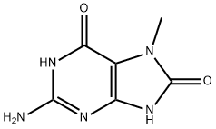 2-amino-7-methyl-3,9-dihydropurine-6,8-dione Struktur