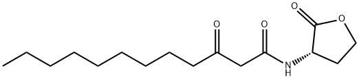 3-Oxo-N-[(3S)-tetrahydro-2-oxo-3-furanyl]dodecanamide Struktur