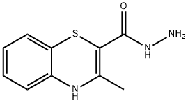 3-METHYL-1,4(4H)-BENZOTHIAZINE-2-CARBOXYLIC ACID HYDRAZIDE Struktur