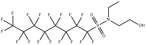 N-Ethyl-N-(2-hydroxyethyl)perfluorooctylsulphonamide Struktur