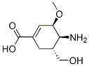 1-Cyclohexene-1-carboxylicacid,4-amino-5-(hydroxymethyl)-3-methoxy-,[3R-(3alpha,4alpha,5beta)]-(9CI) Struktur