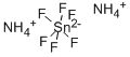 AMMONIUM HEXAFLUOROSTANNATE Struktur