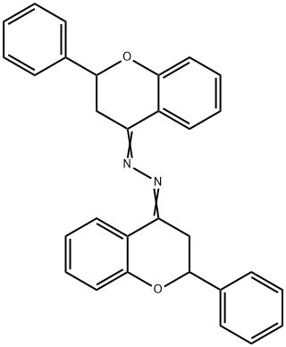 2,3-dihydro-2-phenyl-4-benzopyrone (2,3-dihydro-2-phenyl-4H-1-benzopyran-4-ylidene)hydrazone Struktur