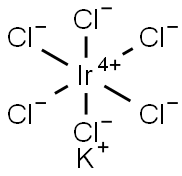 Dipotassium hexachloroiridate Structure