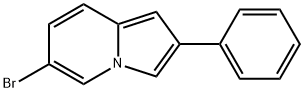 6-broMo-2-phenylindolizine Struktur