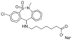 (-)-Tianeptine Monosodium Salt Struktur