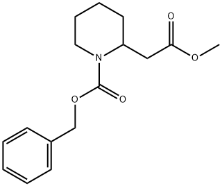 Methyl N-Cbz-2-piperidineacetate Struktur