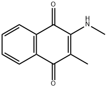 2-METHYL-3-METHYLAMINO-1,4-NAPHTHOQUINONE Struktur