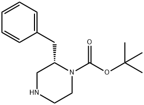 (S)-1-Boc-2-benzylpiperazine Struktur