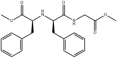 Glycine, N-[N-[2-methoxy-2-oxo-1-(phenylmethyl)ethyl]-D-phenylalanyl]-, methyl ester, (S)- (9CI) Struktur