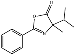 5(4H)-Oxazolone,  4-methyl-4-(1-methylethyl)-2-phenyl- Struktur