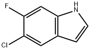 5-CHLORO-6-FLUOROINDOLE Struktur