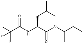 N-(Trifluoroacetyl)-L-leucine 1-methylpropyl ester Struktur