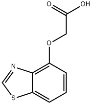 Acetic acid, (4-benzothiazolyloxy)- (9CI) Struktur