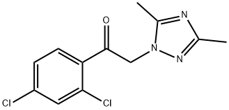 1-(2,4-dichlorophenyl)-2-(3,5-dimethyl-1H-1,2,4-triazol-1-yl)ethanone Struktur