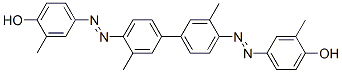 4,4'-Bis(3-methyl-4-hydroxyphenylazo)-3,3'-dimethyldiphenyl Struktur