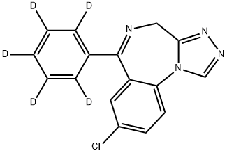 ESTAZOLAM-D5 Struktur